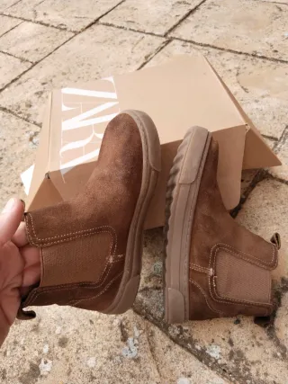 Botines piel Zara T.30