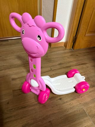 Patinete infantil rosa jirafa
