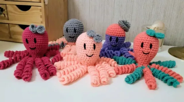 Pulpos crochet (ganchillo)