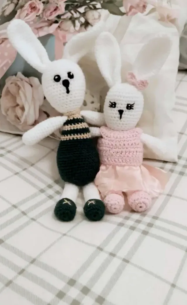 Muñecos de apego crochet bebé