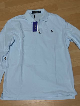 Polo Ralph Lauren Manga Longa Azul