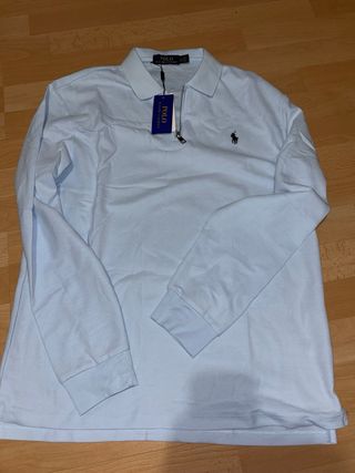 Polo Ralph Lauren Manga Longa Azul