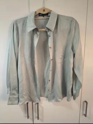 Camisa Zara Menta 