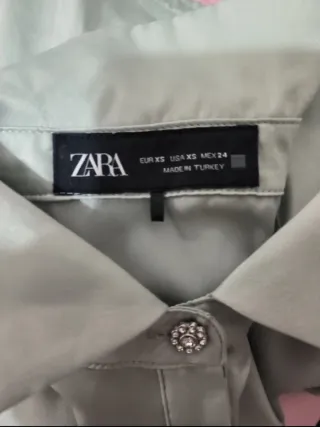 Camisa Zara Menta 