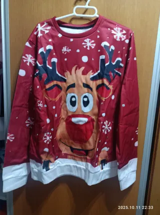 Sudadera Navideña Reno Divertido
