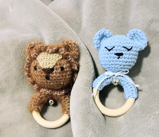 Sonajeros crochet bebé