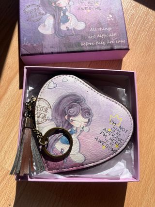 Monedero corazón muñeca con caja