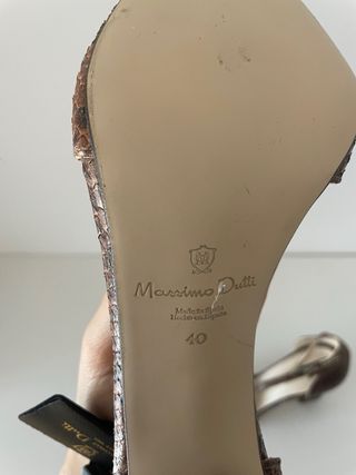 Zapatos Massimo Dutti tacón serpiente