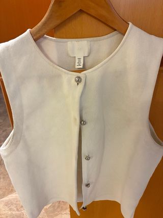 Chaleco H&M blanco