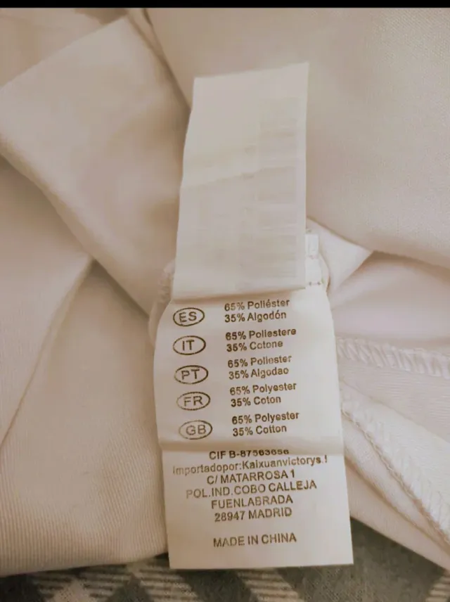 Uniforme enfermera/interna blanco y azul