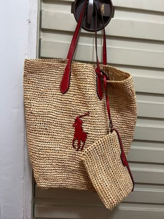 Bolso Tote Rafia Grande Polo Ralph Lauren