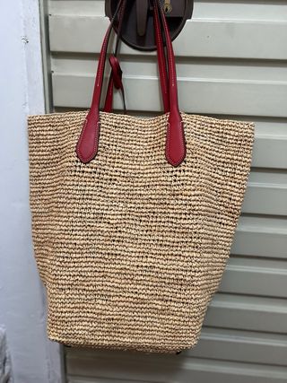 Bolso Tote Rafia Grande Polo Ralph Lauren