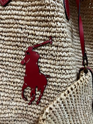Bolso Tote Rafia Grande Polo Ralph Lauren