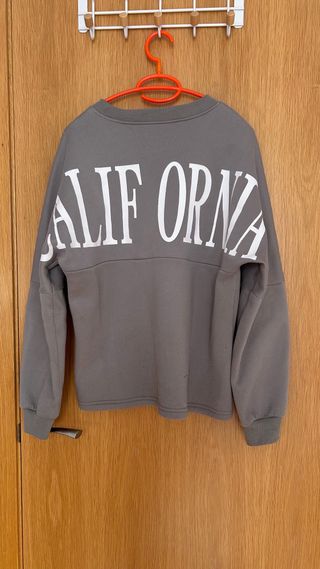 Sudadera gris CALIFORNIA mujer