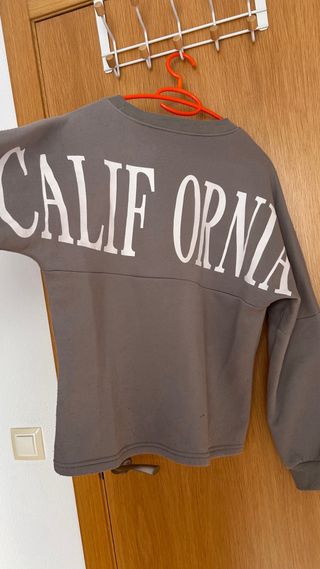 Sudadera gris CALIFORNIA mujer