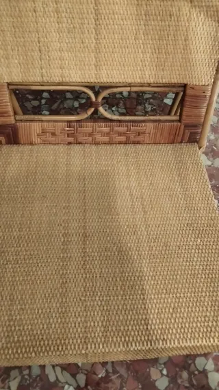 Par de sillones de mimbre muy cómodos