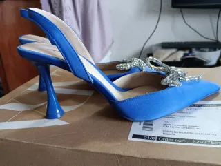 Zapatos de tacón Zara rosa talla 39