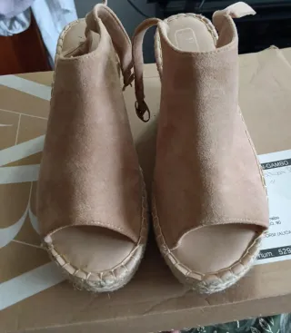 Zapatos de tacón Zara rosa talla 39