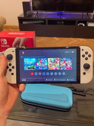 Nintendo Switch OLED Blanca + Juegos y Accesorios