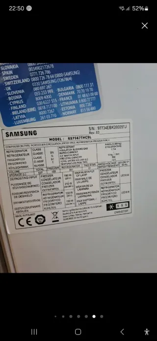 Nevera Samsung Gris Combi Dos Puertas urgente