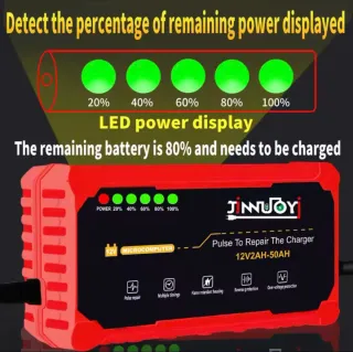 Cargador Batería Coche 12V JINJOY
