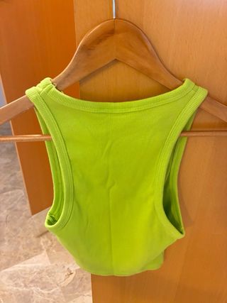 Top Zara verde neón 