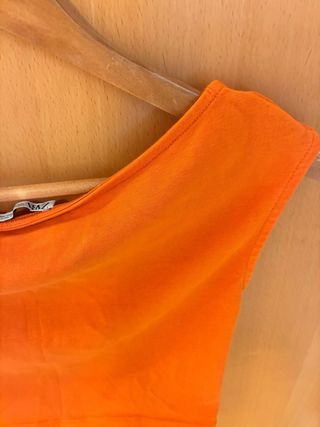 Crop top Zara Naranja
