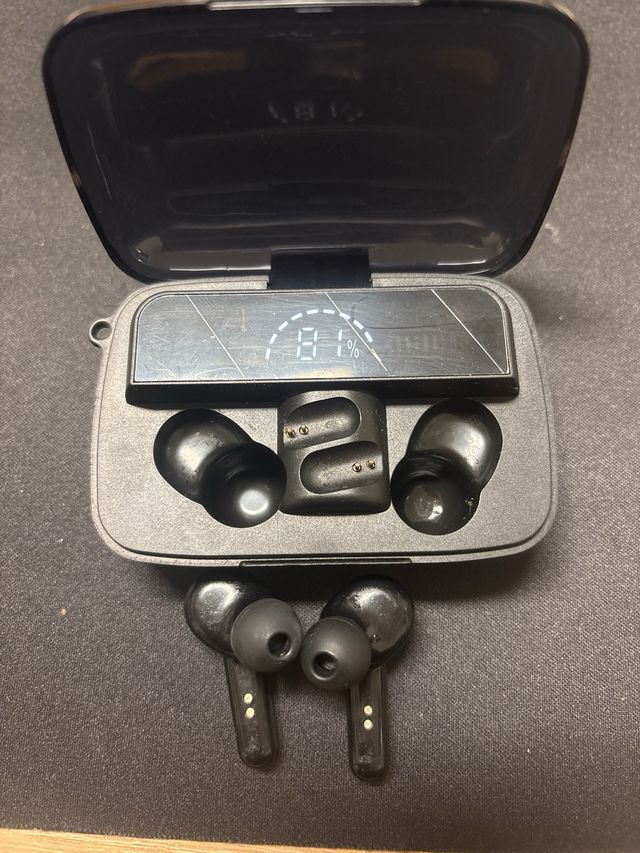 Auriculares Inalámbricos Digitales Negros