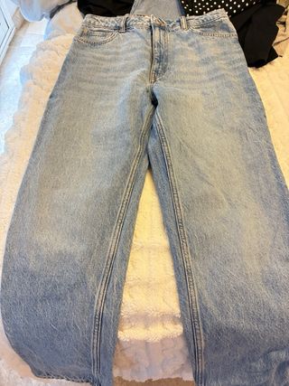 Pantalones Mango Tiro Alto mom jeans
