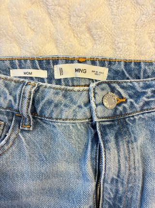 Pantalones Mango Tiro Alto mom jeans