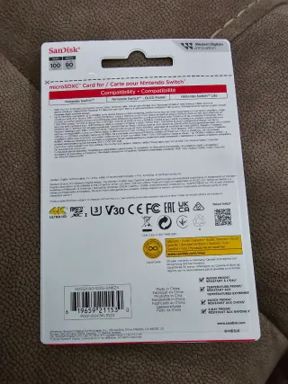 Tarjeta microSDXC SanDisk 512GB Nintendo Switch