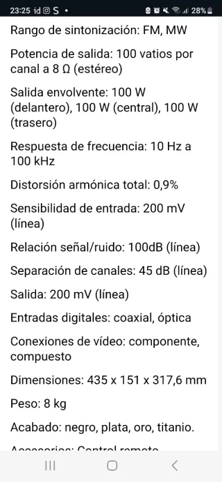 Yamaha amplificador 300w gran calidad y potencia 