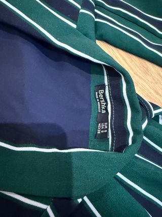 Mono corto a rayas de falda pantalón