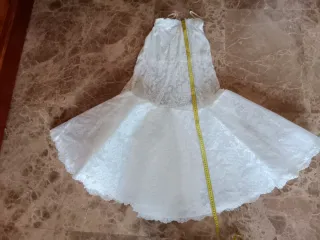 Vestido Novia con cola Pronovias + Velo + Cancan