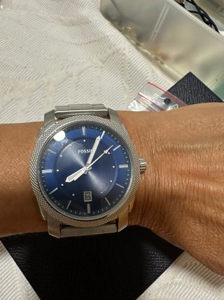 Reloj Fossil Azul y Plateado