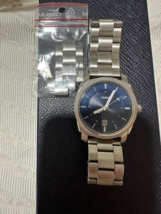 Reloj Fossil Azul y Plateado