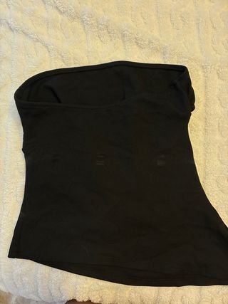 Top palabra de honor Bershka negro talla única