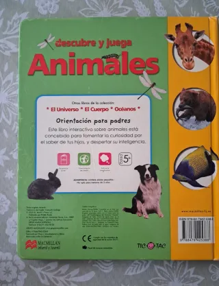 Libro de actividades Animales tapa dura