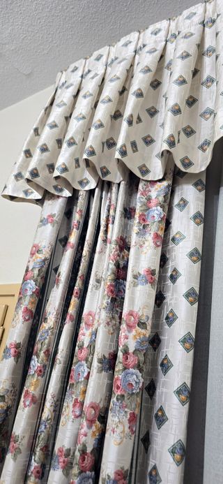 Cortinas caídas con bando 150x270