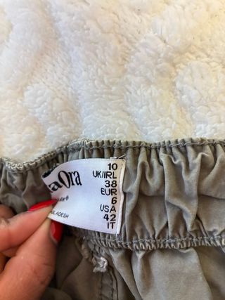 Pantalones cortos cargo tiro alto