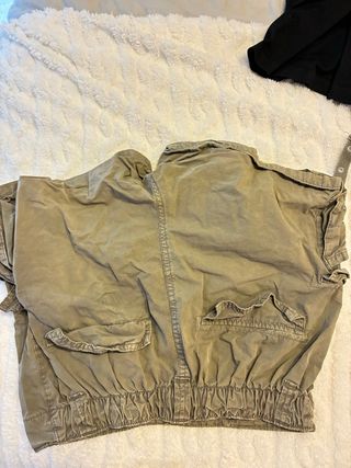 Pantalones cortos cargo tiro alto
