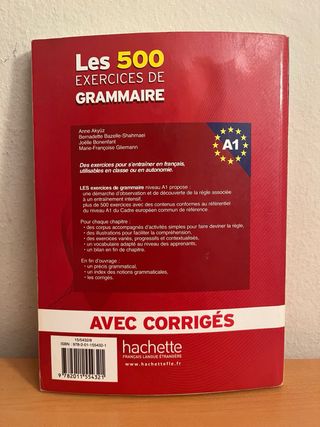 Les 500 Exercices Grammaire A1 Livre (Usado)