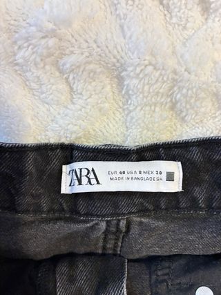 Zara Pantalones Vaqueros Tiro Alto Mujer