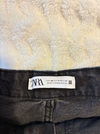 Zara Pantalones Vaqueros Tiro Alto Mujer