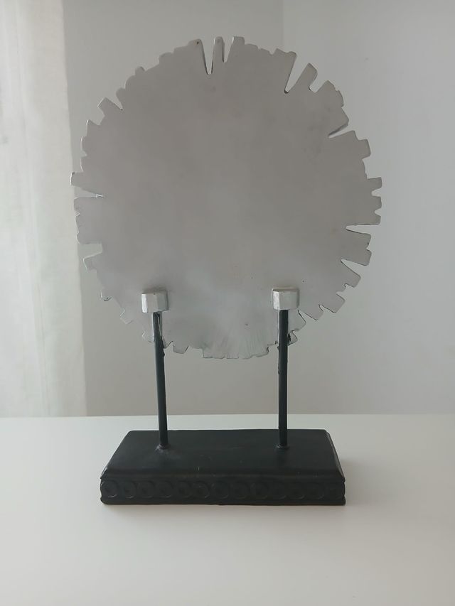 Adorno León Metal y Madera