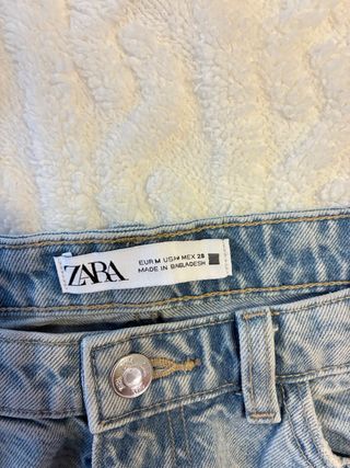 Falda larga Zara tiro alto vaquera