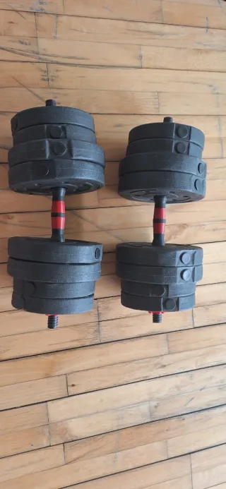 Set Mancuernas Ajustables 2 x 20kg