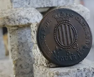 Moneda Isabel II 3 Cuar  1837,Numismatica,coleccio
