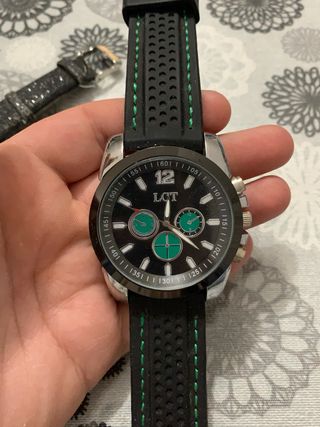 Orologio da uomo LCT nero e verde