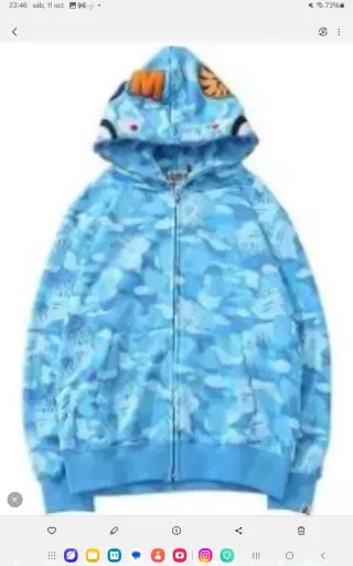 Sudadera Bape Camuflaje Azul Talla S
NEGOCIABLE
